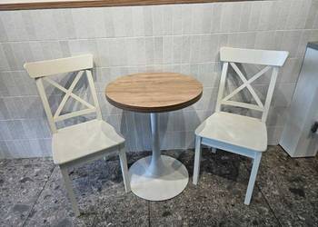 Okrągły stolik kawiarniany 60 cm - stabilna noga, nowoczesny design