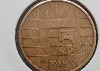 5 Guldenów Holandia 1988 r.