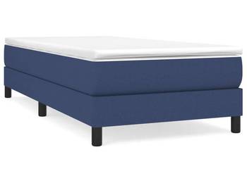 vidaXL Łóżko kontynentalne Niebieska 80x200 cm Tkanina(SKU:3120474)