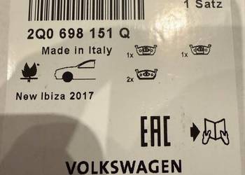 Klocki hamulcowe OE 2Q0698151Q