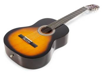 Zestaw Gitara Klasyczna Podpalana + pokrowiec i akcesoria