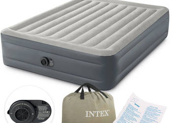 Duży dmuchany materac 203x152 cm z wbudowaną pompką INTEX 64126ND