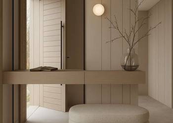 Lustro PORTO ARCH półowalne do toaletki – nowoczesne lustro w czarnej ramie