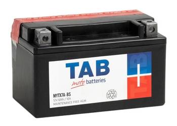 Akumulator motocyklowy 12V 6Ah 70A TAB YTX7A-BS (MYTX7A-BS)