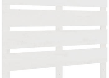 Wezgłowie łóżka białe 75x3x80 cm lite drewno sosnowe WM-821368