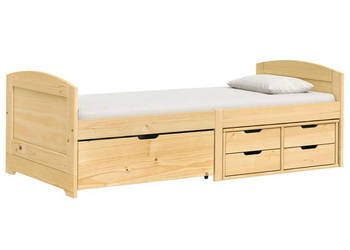 Łóżko dzienne 5 szuflad IRUN sosna 90x200 cm WM-3185211
