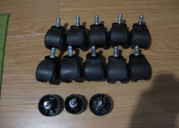 Akcesoria-Kółka do fotela biurowego 10 szt+3 śruby kontrujące + bonus