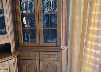 Duża witryna narożna dębowa dąb rustykalny z Niemiec !!