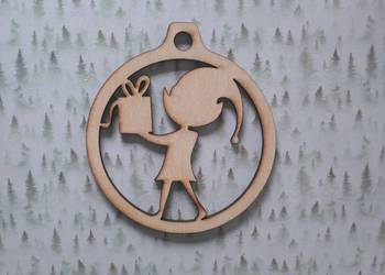 bombka sklejka 10 cm decoupage scrapbooking mod21