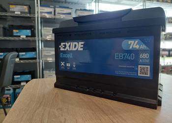 Akumulator 74Ah 680A EN PRAWY PLUS Exide Excell Akumulator 74Ah 680A EN PRAWY PLUS Exide Excell