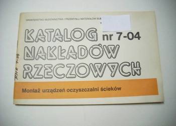 KNR nr 7-04 Montaż urządzeń oczyszczalni ścieków