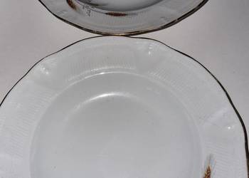 Talerze Głębokie Obiadowe Porcelana Francuska Limoges