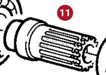 Fendt Favorit 514 Wał Napędu Pompy CZĘŚCI 514100490020