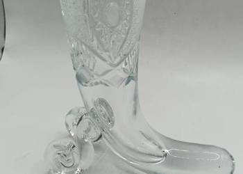 Róg obfitości szklany kryształowy z naklejką