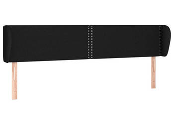 Zagłówek uszak czarny 183x23x78/88 cm tkanina WM-3117020