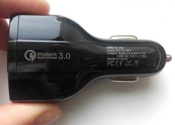 Ładowarka samochodowa USB Szybkie ładowanie, Quick Charge US
