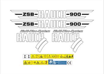 Naklejki Rauch ZSB 900 MDS mocny klej, odporne, laminat UV