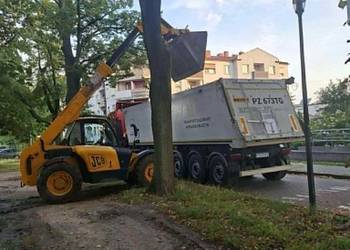 USŁUGI ŁADOWARKĄ TELESKOPOWĄ 7m/3t