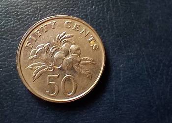 Stare monety 50 cent 1997 Singapur