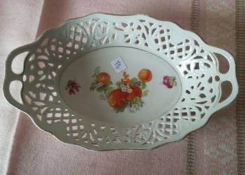 Patera ażurowa, owalna. Owoce  Schumann