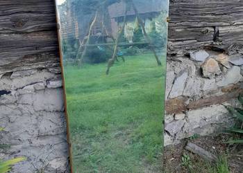 Stare zabytkowe duże lustro wiszące retro vintage