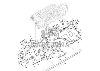 John Deere 960 - Uchwyt DC213686 (Podbieracz)