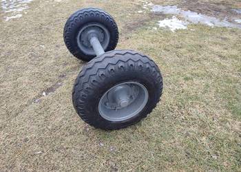Oś z kołami 10.0 /75 r15 , do przyczepy , jednoosiowej ,wózka