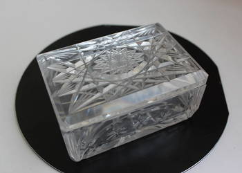 Kasetka, szkatułka, papierośnica kryształ