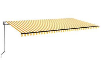 vidaXL Automatycznie zwijana markiza, LED i czujnik wiatru(SKU:3069253)