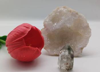 Naturalny kwarc fantomowy stożek 32mm kolekcja #81