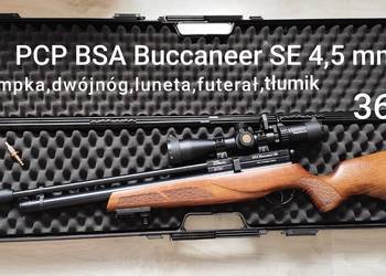 Wiatrówka PCP BSA Buccaneer SE 4,5 mm zestaw