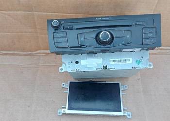 A4 B8 RADIO ZMIENIARKA CD EKRAN KOMPLET 8T2035186P