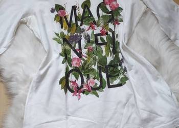 Bluzka damska z roślinnym nadrukiem S/M bpc
