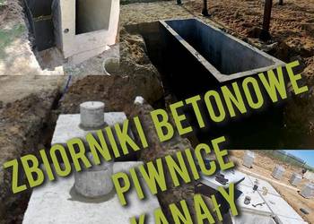 Zbiornik betonowy na szambo deszczówki inne nieczystości