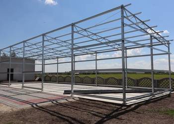 6x24 Konstrukcja stalowa jednospadowa hala magazyn bez pozwolenia wiata