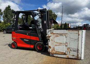 wózek widłowy elektryczny LINDE E25H-600 EVO chwytak Triplex 4.90m