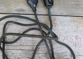 Stary Kabel z porcelaną do Prodiża Samowaru Żelazka PRL