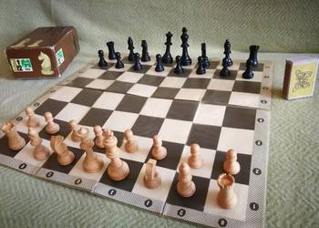 Szachy Drewniane JUMBO 745   , PRL
