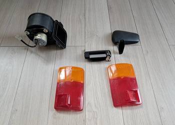 Fiat 126p wentylator lusterko łezka klamka klosze lamp fabrycznie nowe