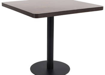 Stolik bistro ciemnobrązowy 80x80 cm MDF WM-286434