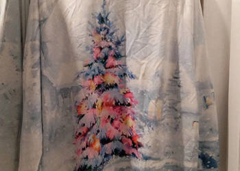 Bluza Damska Świąteczna L/XL Nowa Merry Christmas Choinka