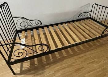 łóżko Ikea regulowane Minnen czarne