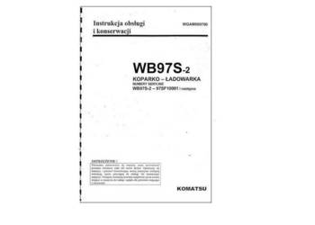 KOMATSU WB97S-2 instrukcja dtr wysyłka !