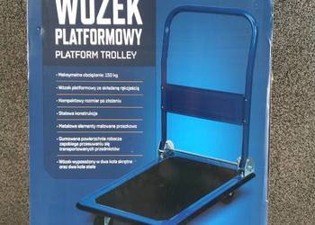 NAJTANIEJ Wózek Platformowy Transportowy Skrętny Do 150kg
