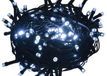 vidaXL Sznur lampek LED, 300 diod w kolorze zimnej bieli, 30 m（SKU:343204）