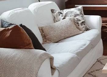 Sofa Ekrorp Ikea biała 3-osobowa nierozkładana