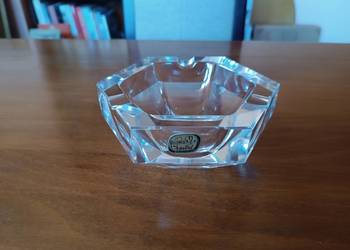 Elegancka duża kryształowa popielniczka. VINTAGE! Bohemia Krystal