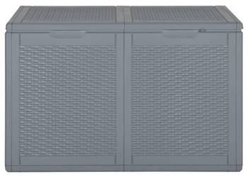 Skrzynia ogrodowa szara rattan PP 180 L WM-364060