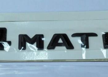 NOWY emblemat przyklejany 4matic znaczek logo CZARNY