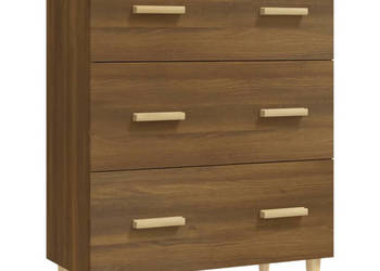Szafka brązowy dąb 70x34x90 cm materiał drewnopochodny WM-817347